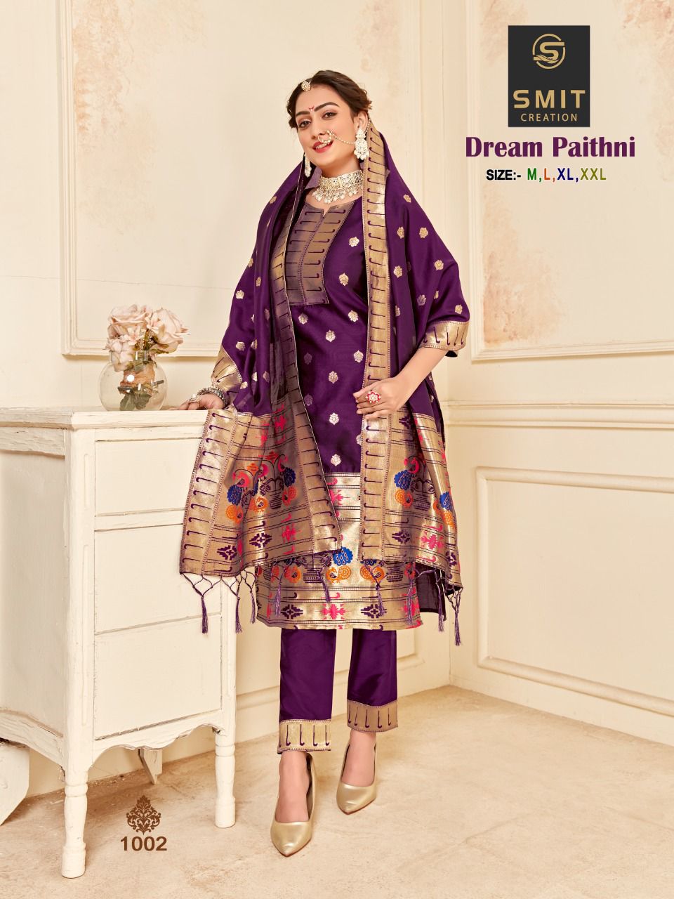 Smit Dream Paithni Heavy Designer Wholesale Readymade Suits Catalog
